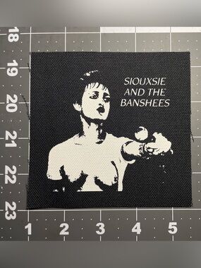 Siouxsie and the banshees canvas patch